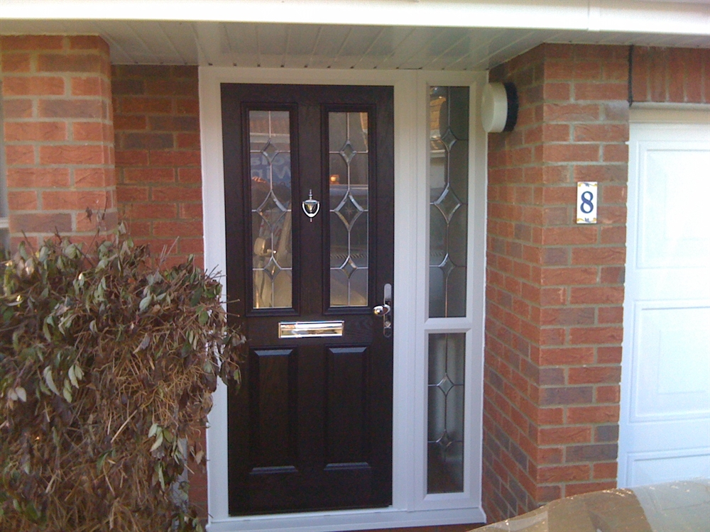 Black composite door