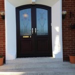 Rosewood Arched French Doors